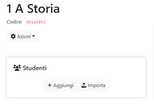 Aggiunta studente