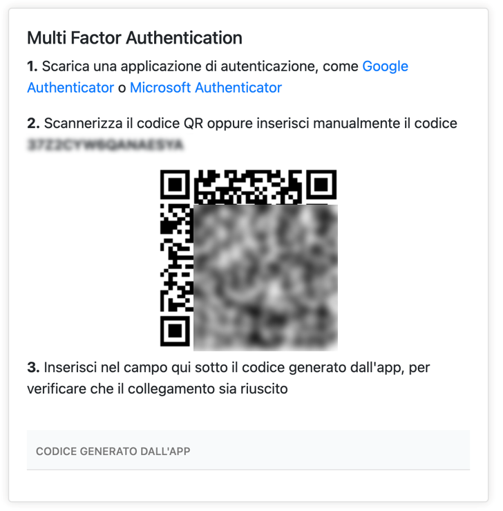 Segui le istruzioni