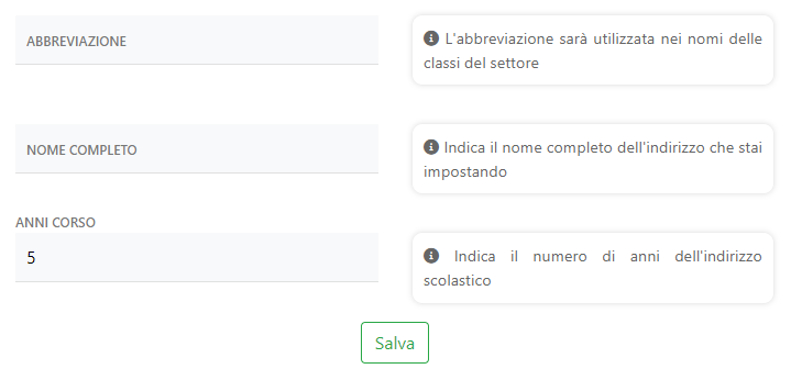 Aggiungi indirizzo